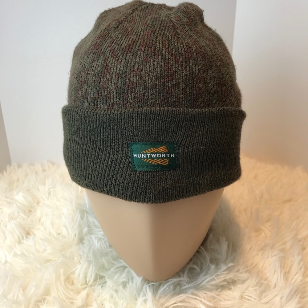 HUNTWORTH GREEN CAMOUFLAGE BEANIE